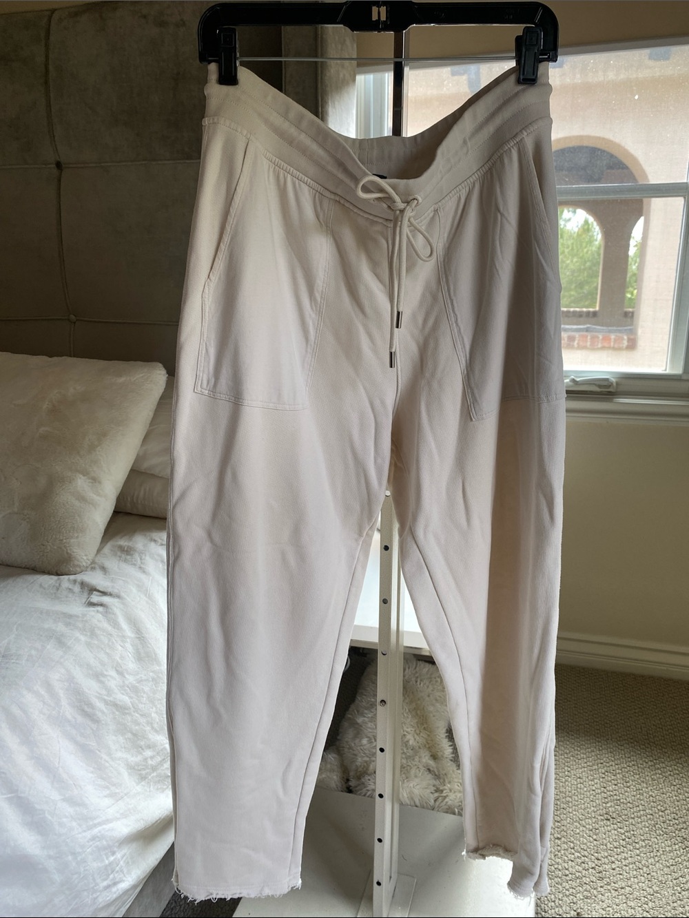 Women's ATM Cream Drawstring Jogger Pants